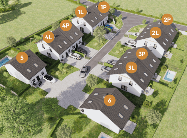 Moderní rodinné domy v Orli u Chrudimi - exteriér a interiér