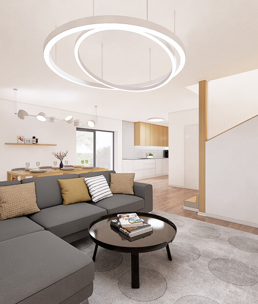 Typový dům - interiér a exteriér